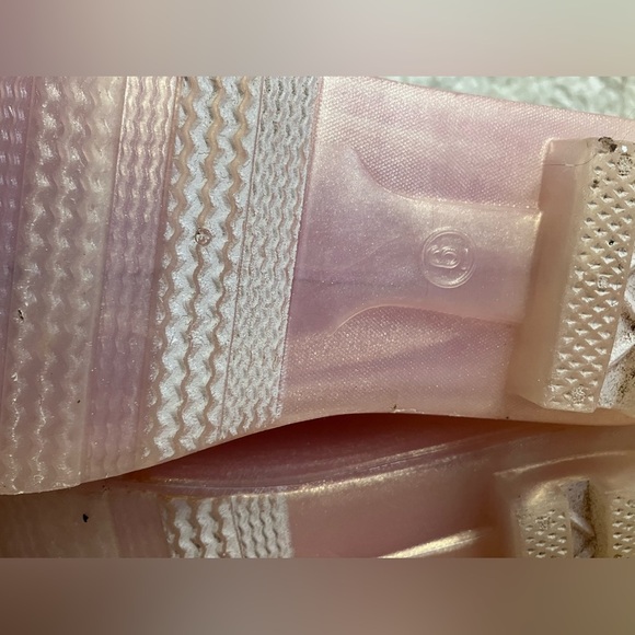 Cat & Jack Target kids Girls Pastel Okbre Rainbow Winter Rain Boots Size 6 - Picture 7 of 11